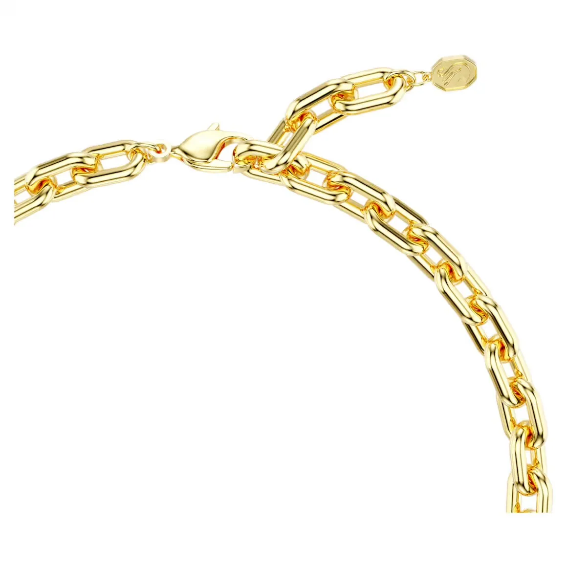 Idyllia Multicoloured Flower Mixed Cuts Gold Necklace
