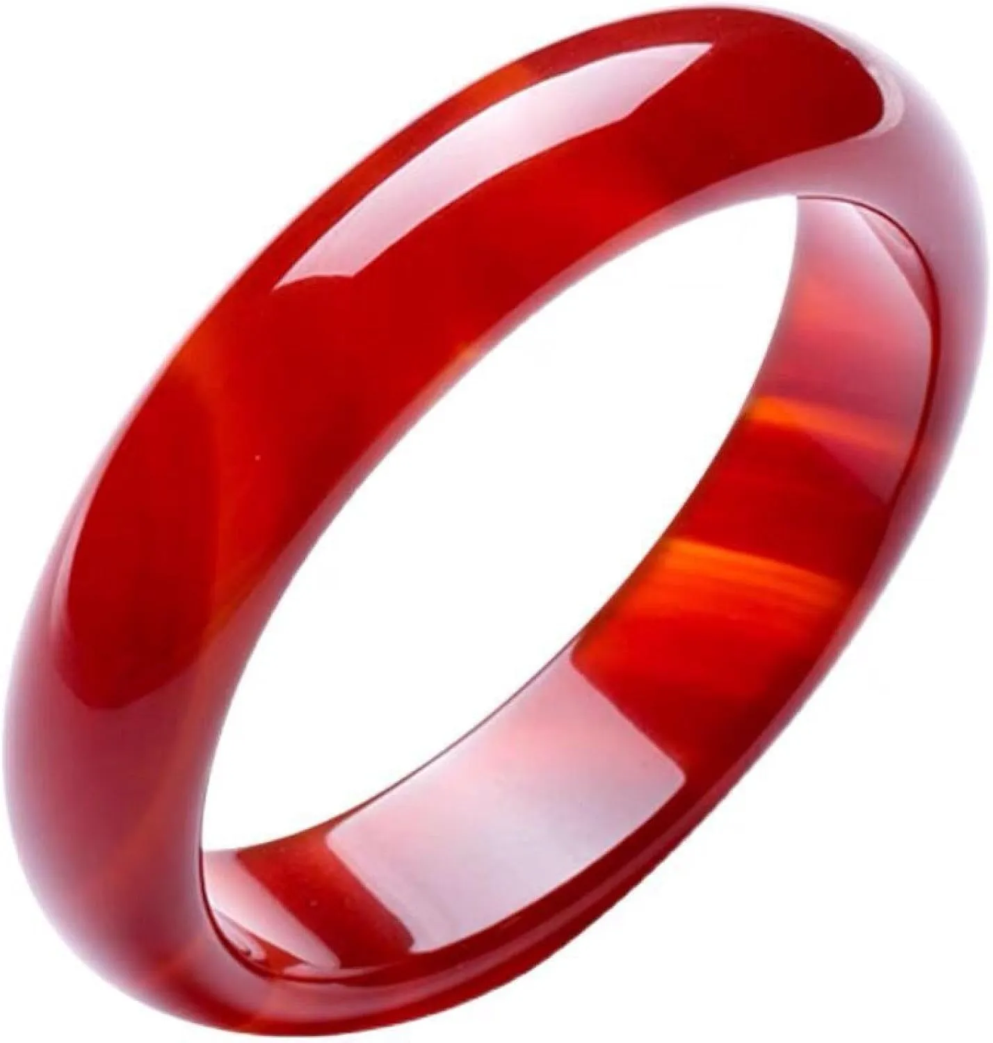 Jade Bangle Bracelet for Women Genuine Chinese Red Bracelet, Red Agate Jade, Gift for Mom