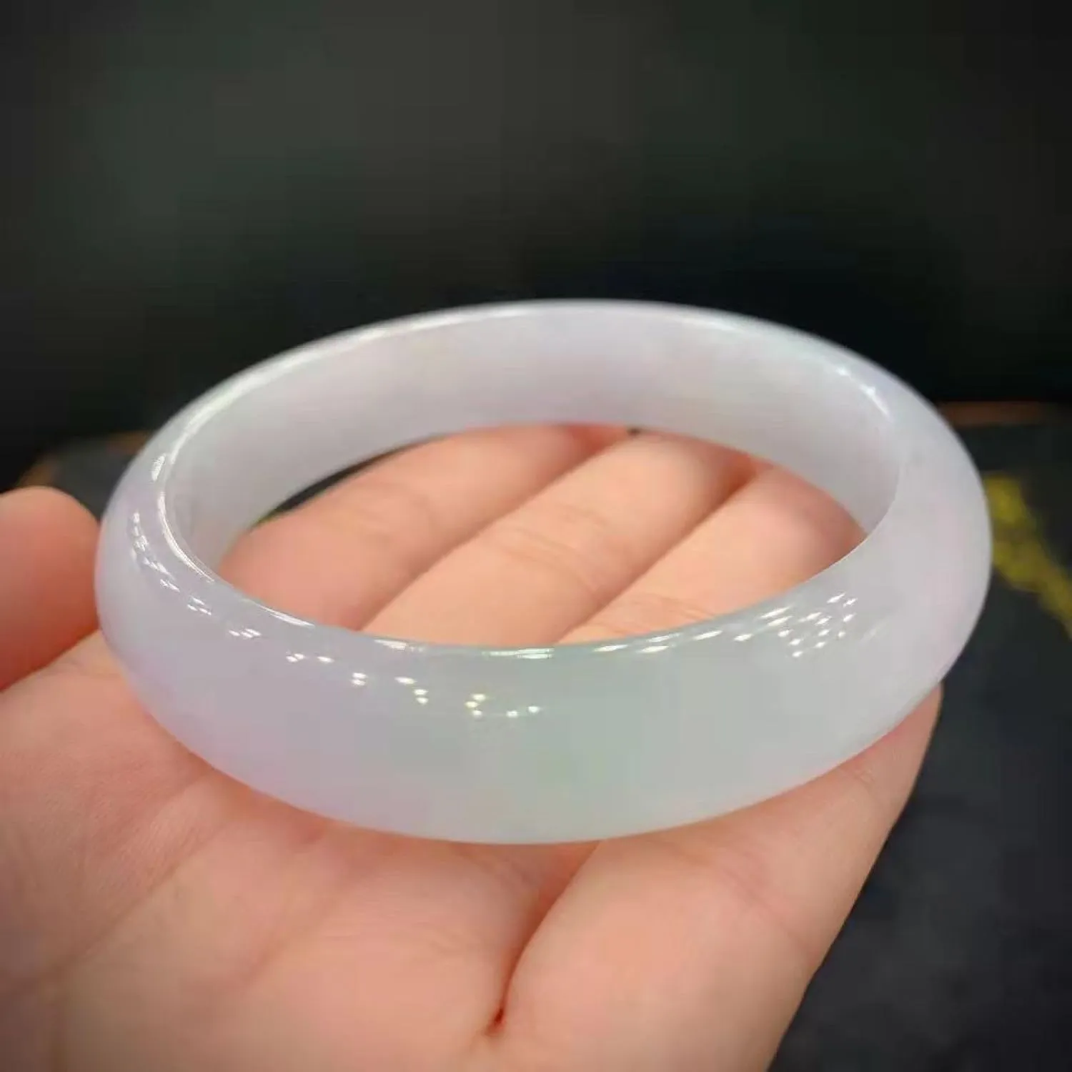 Jade Bangle Bracelet for Women, Genuine Pure Natural A-Grade Burmese jade from ancient mines, No dyes or artificial treatments.