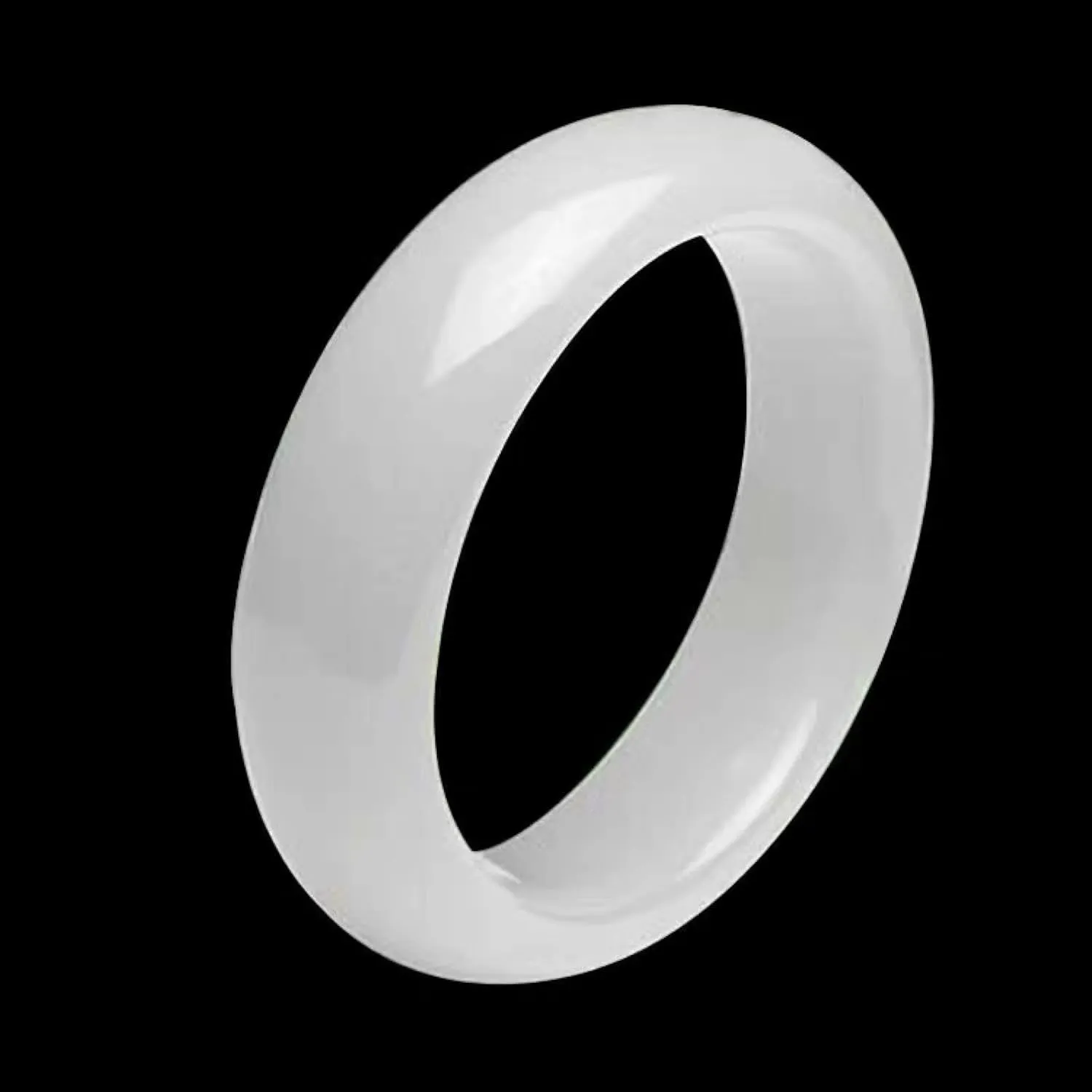 Jade Bangle Bracelet for Women Jade High Grade A White Genuine Natural Ice Species Transparent Jade with Gift Box