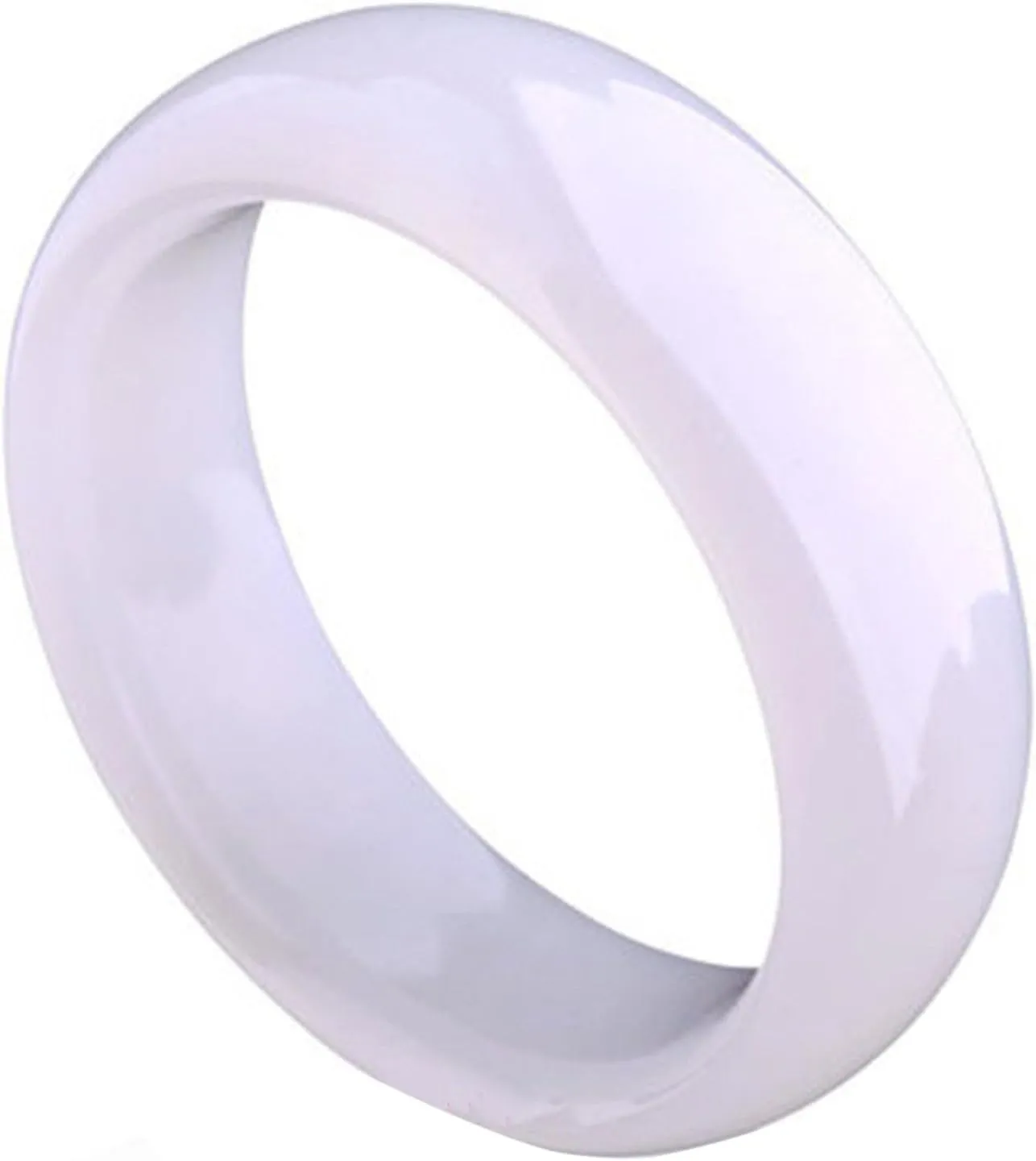 Jade Bangle Bracelet for Women Natural Genuine Ice Species Transparent, White Jade Jadeite Widened and Thickened Gift