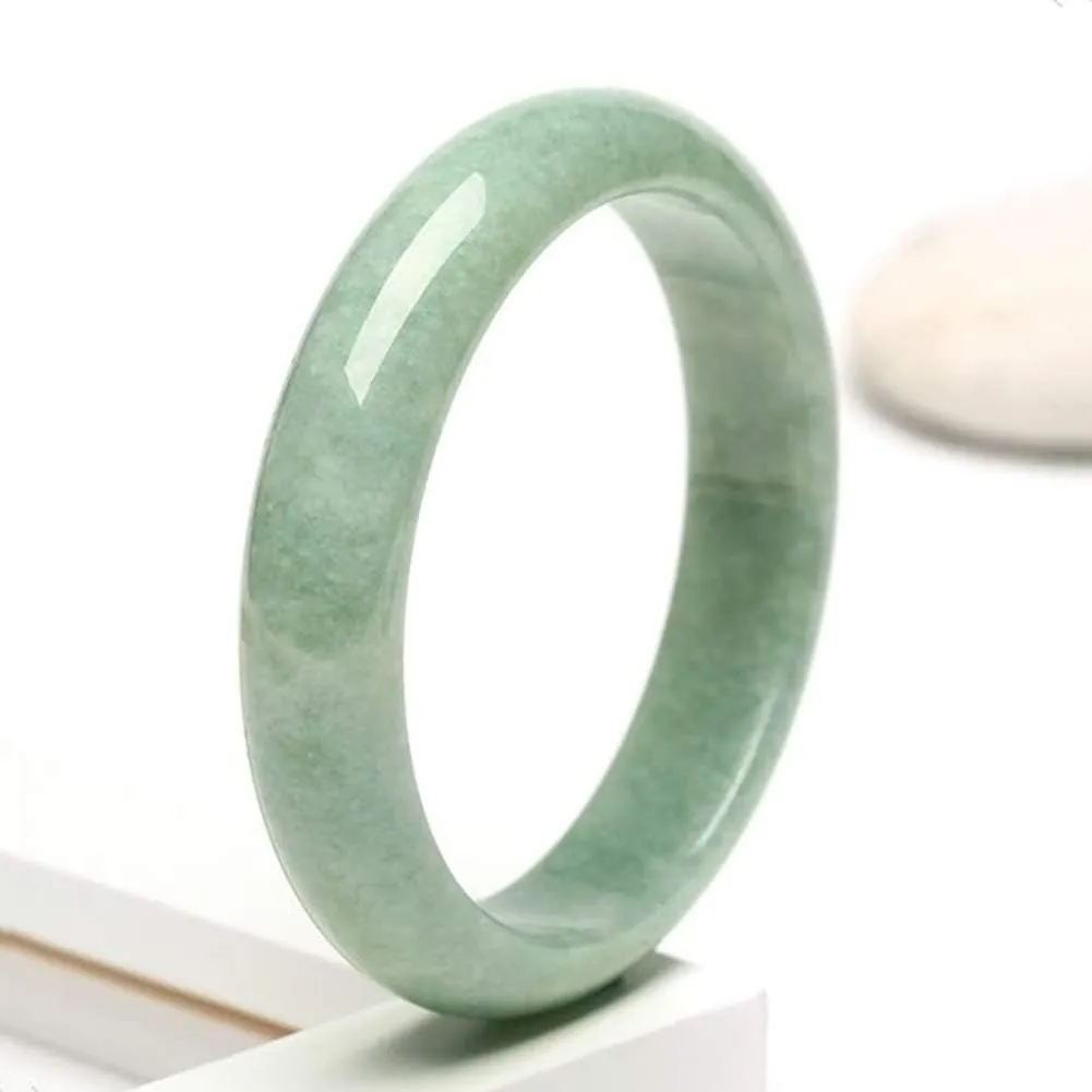 Jade Bangle Bracelet For Women Natural Green Jadeite Bracelets With Jewelry Box Valentine??s Day Birthday Christmas
