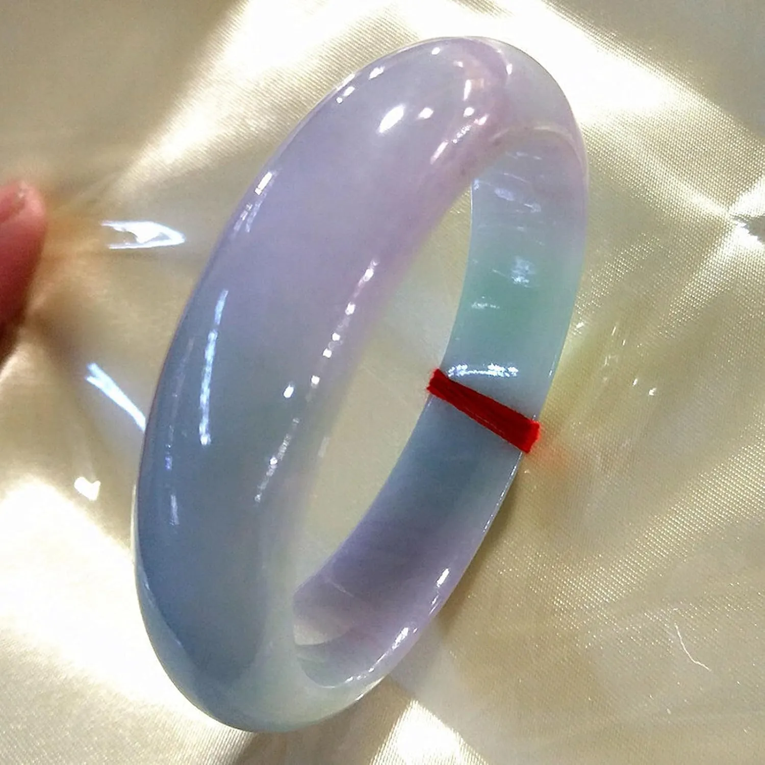 Jade Bangle Bracelet,women Ice Purple Fluttering Green,natural Jade Bracelet.