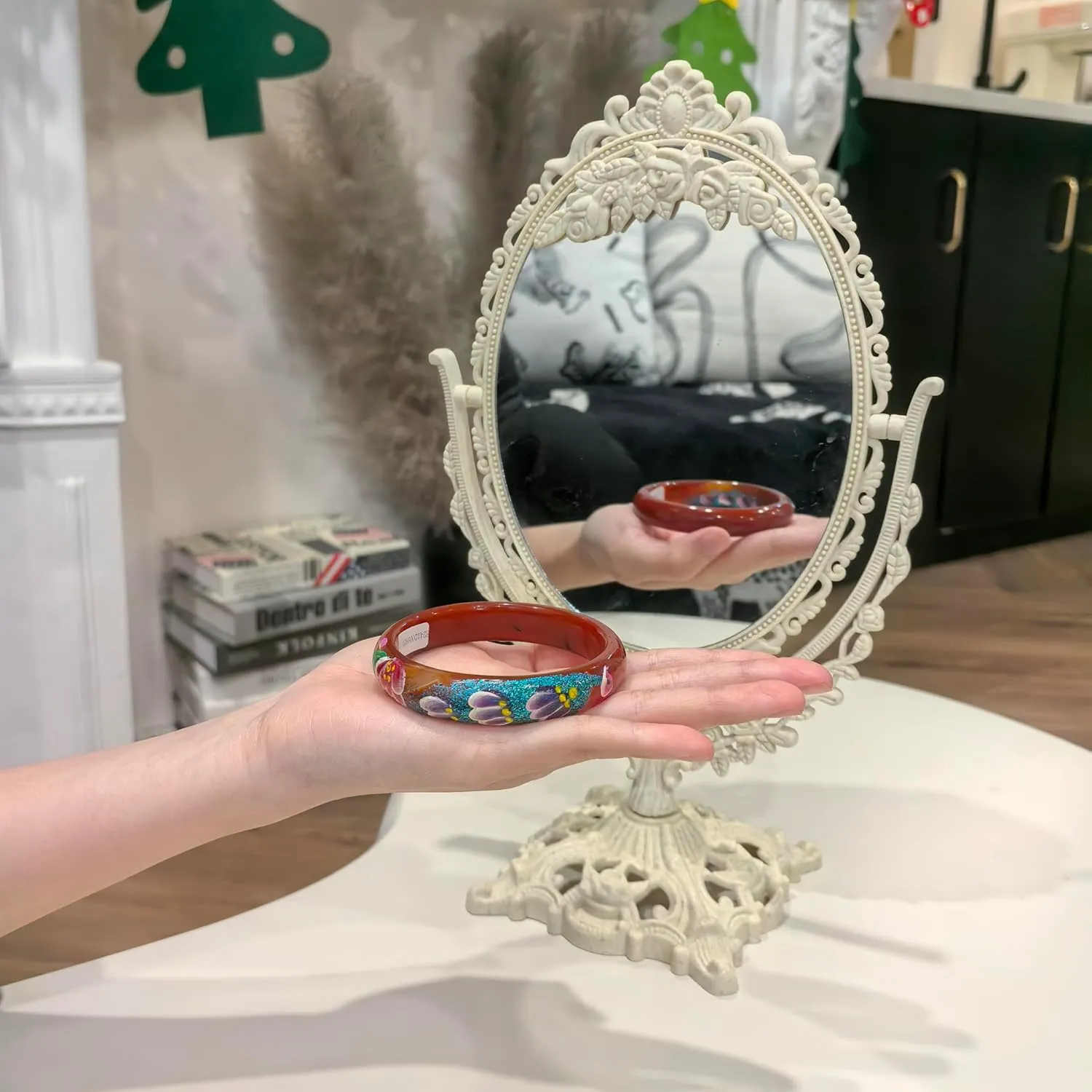 Jade Bangle for Women Handmade Peacock Bracelets Good Luck Bangle Bracelet Fashion Vintage Design