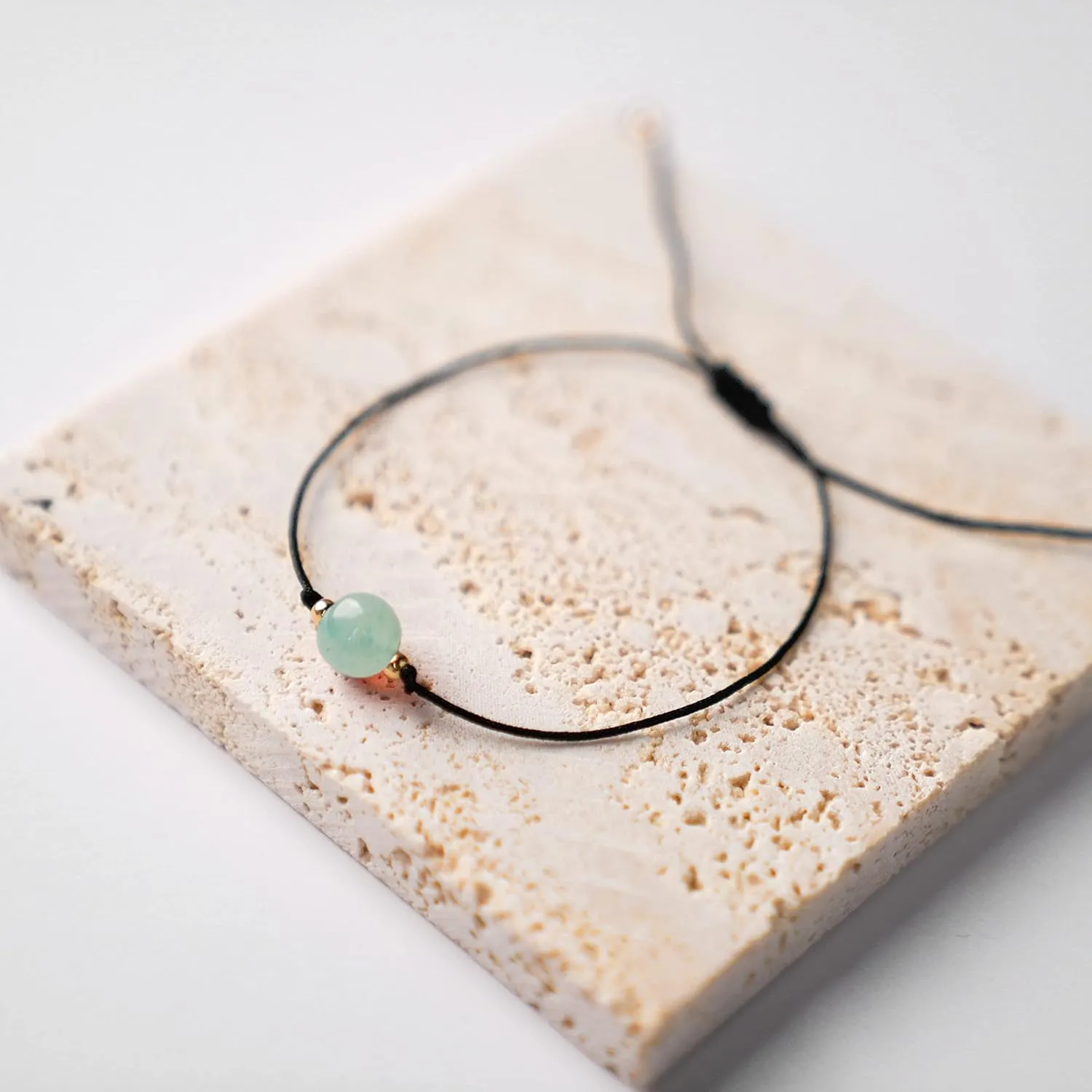 Jade Crystal Necklace & Bracelet Set Natural Healing Gemstone Pendant Necklace and Braided Beaded Bracelet Handmade Green May Birthstone Jewelry Spiritual Gifts for Women