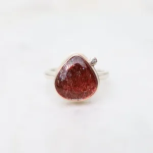 Jamie Joseph Small Lotus Smooth Seven Mineral Stone & Diamond Ring