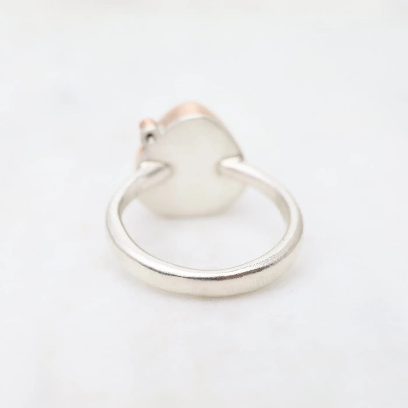 Jamie Joseph Small Lotus Smooth Seven Mineral Stone & Diamond Ring