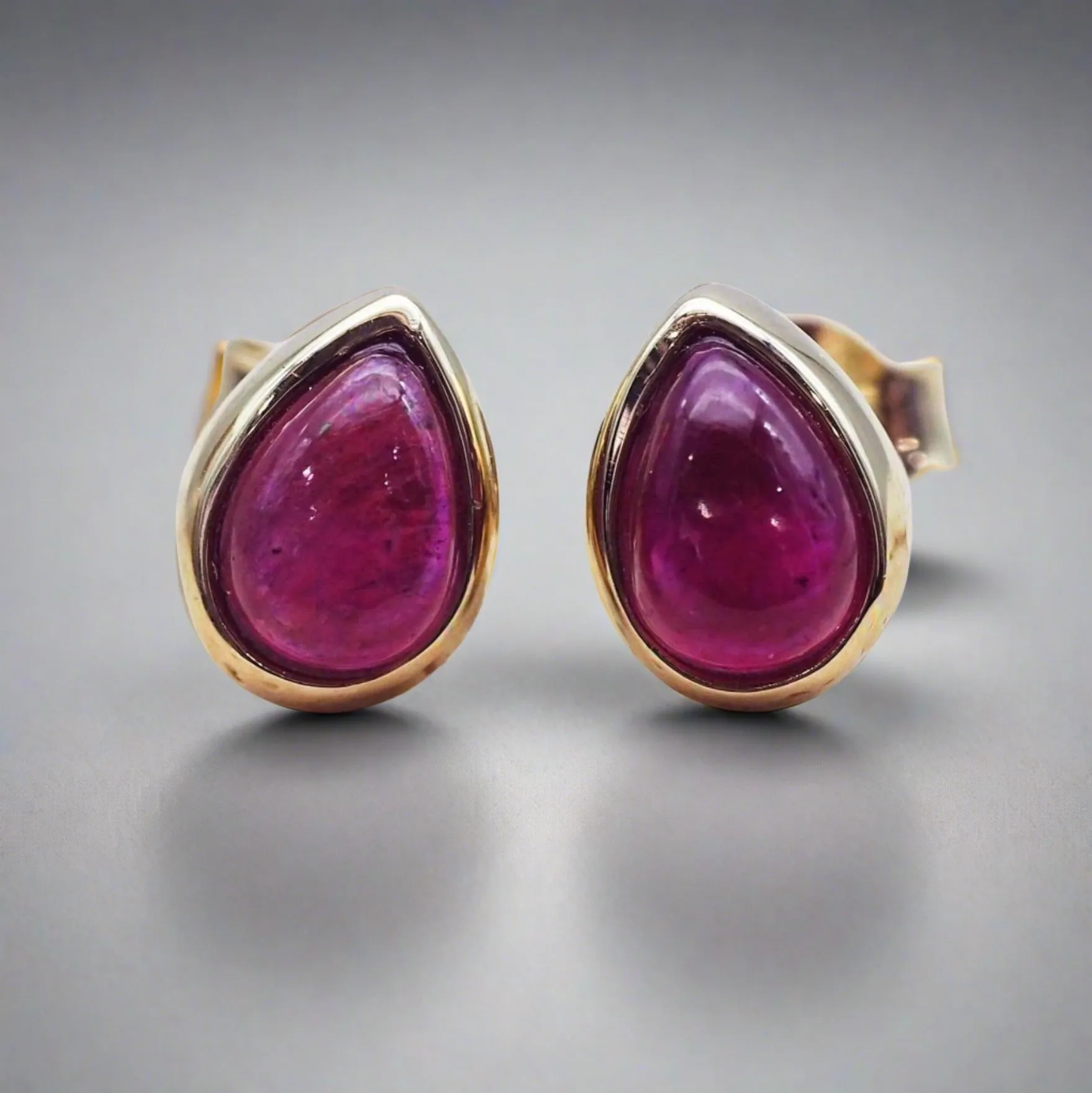 January Birthstone Earrings - Garnet