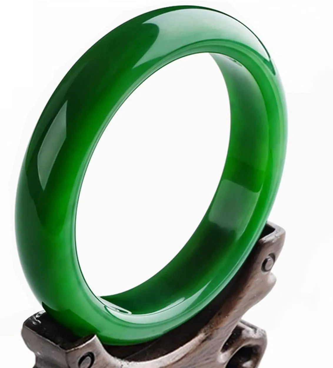 Jewelry Green Jade Bracelet Chinese Style Green Bangle Retro Style Hand Jade Bracelets