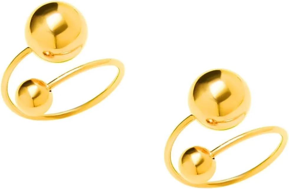 KESYOO Women Adjustable Stainless Steel Bead Ring Elegant Finger Jewelry for Weddings Parties and Everyday Wear Charming and Comfortable Design