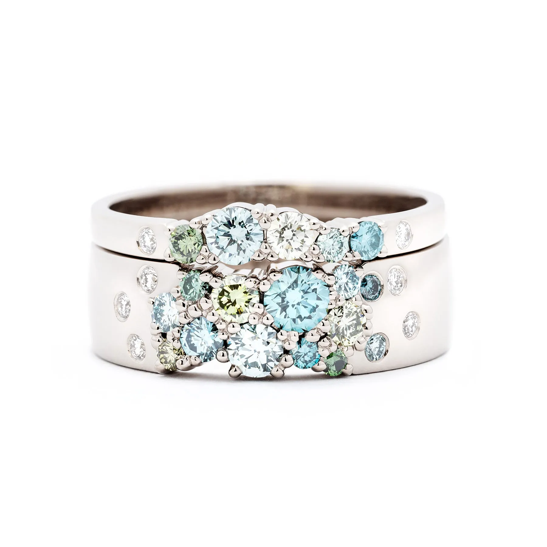 Keto Meadow 6mm - Color diamonds Turquoise & Green