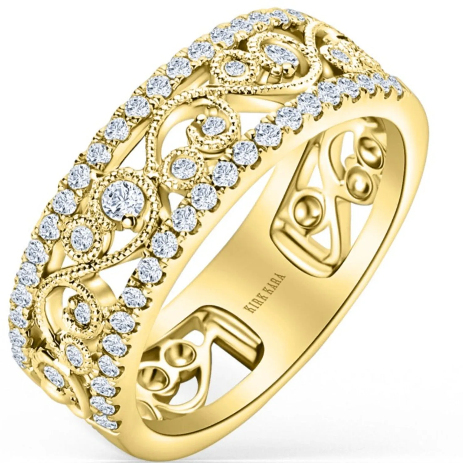 Kirk Kara "Angelique" Filigree Diamond Anniversary Ring