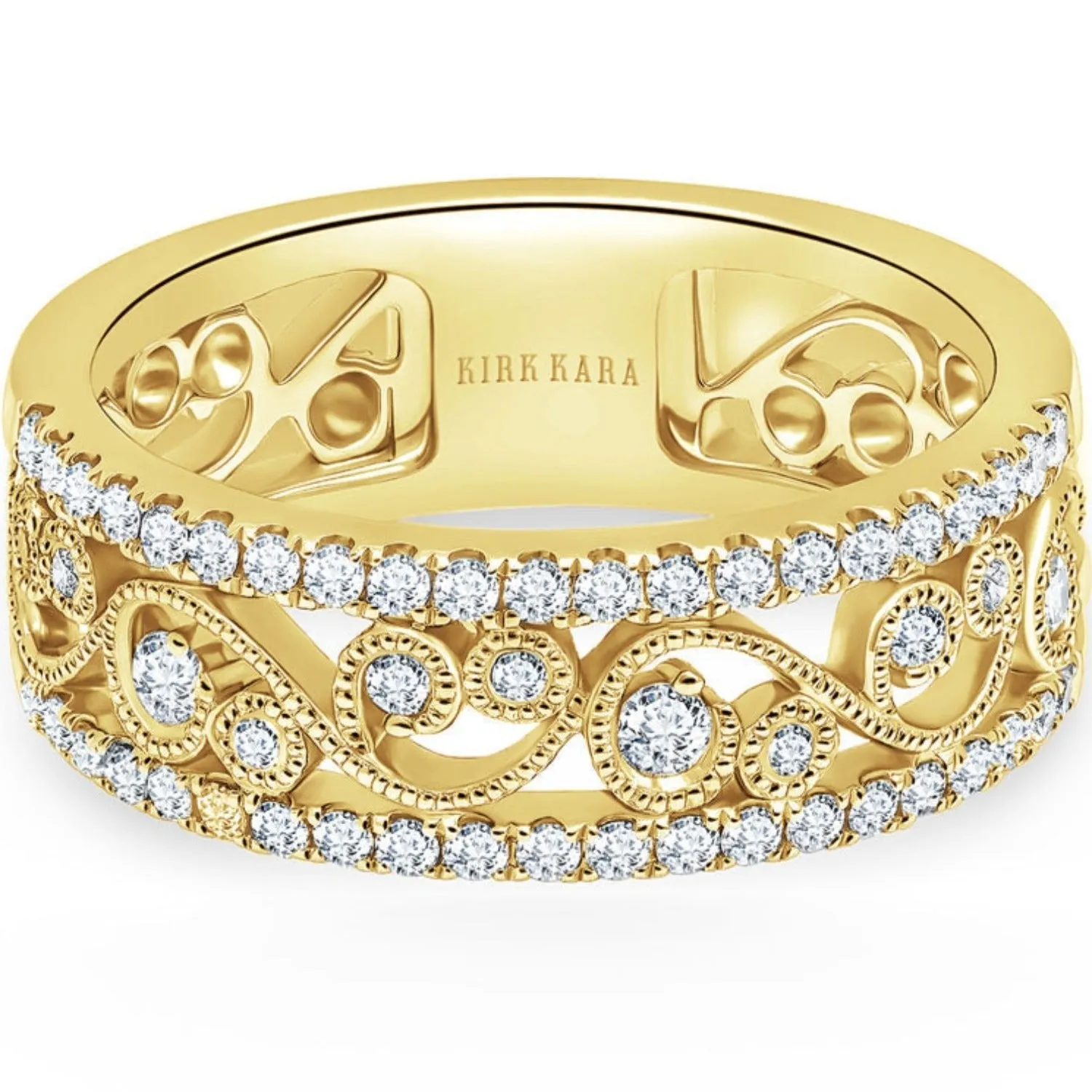 Kirk Kara "Angelique" Filigree Diamond Anniversary Ring