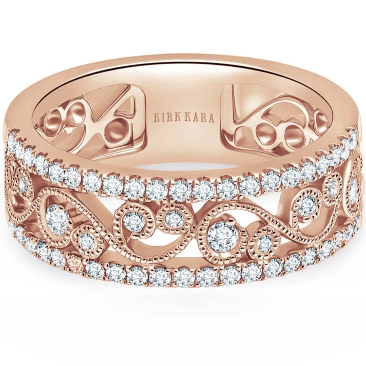 Kirk Kara "Angelique" Filigree Diamond Anniversary Ring