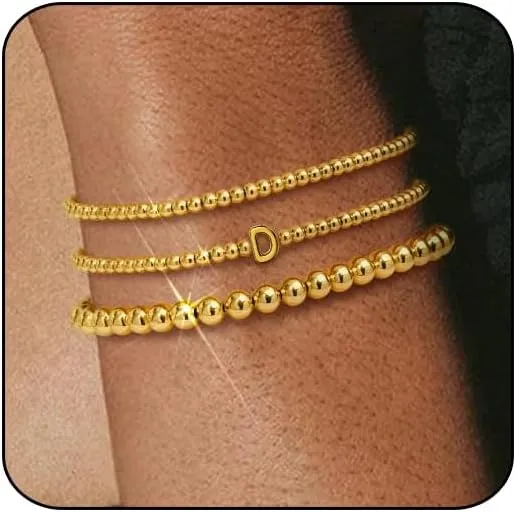 Layered Bracelets for Women,Dainty 14K Gold Plated Bracelets Stack,Link Chain Bracelet Stackable Non Tarnish Jewelry Gifts for Women