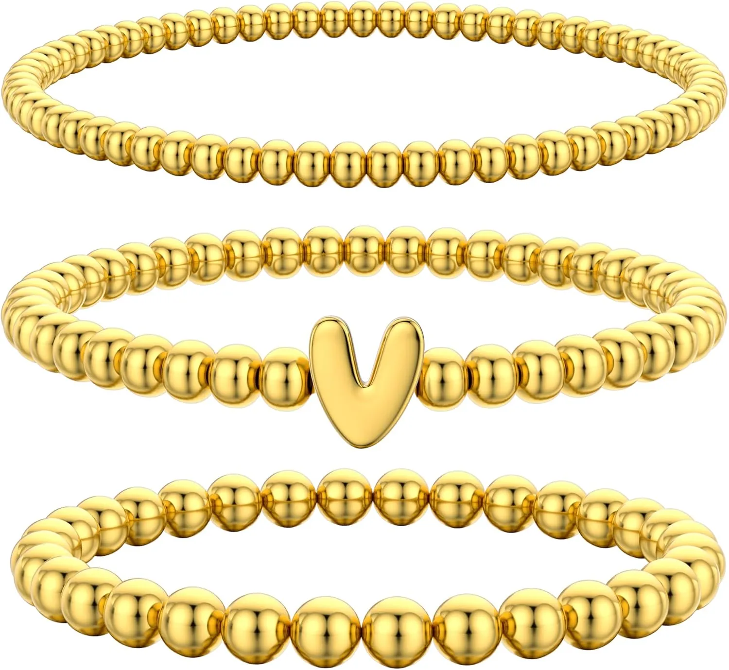 Layered Bracelets for Women,Dainty 14K Gold Plated Bracelets Stack,Link Chain Bracelet Stackable Non Tarnish Jewelry Gifts for Women