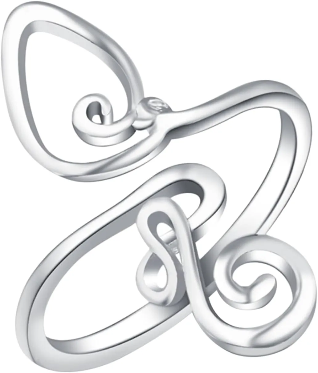 LIFKOME Toe Ring Adjustable Foot Jewelry Open Toe Knuckle Ring Beach Accessory
