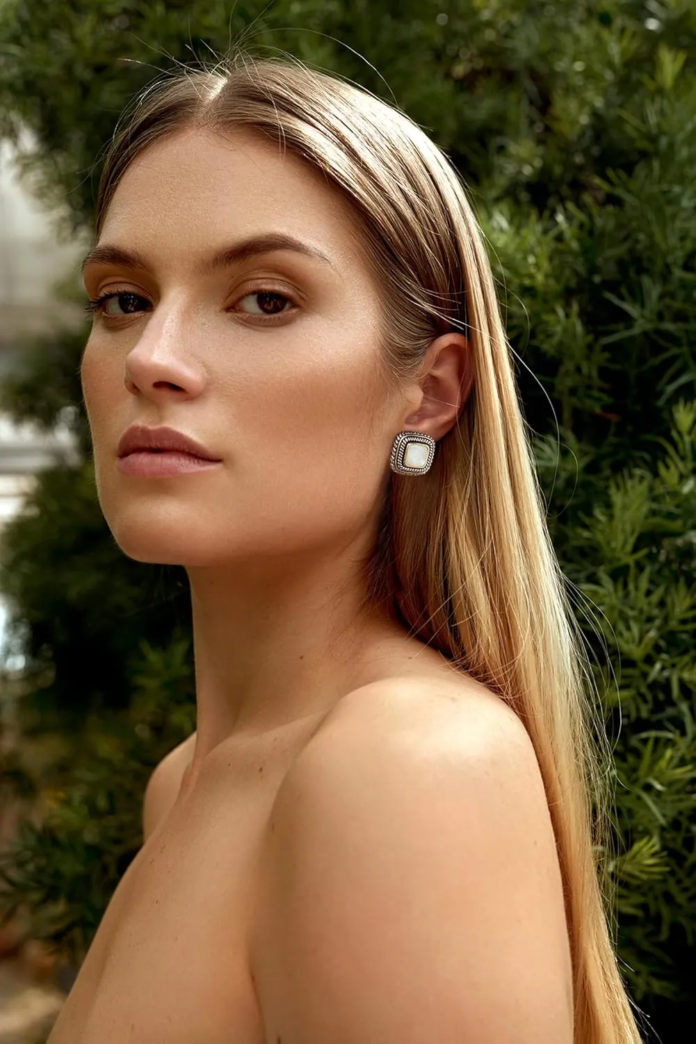 LILIE&WHITE Antique Gold Clip On Hoop Earrings for Women Non Pierced Clip on Earrings with Interwoven Textured Jewelry Gifts