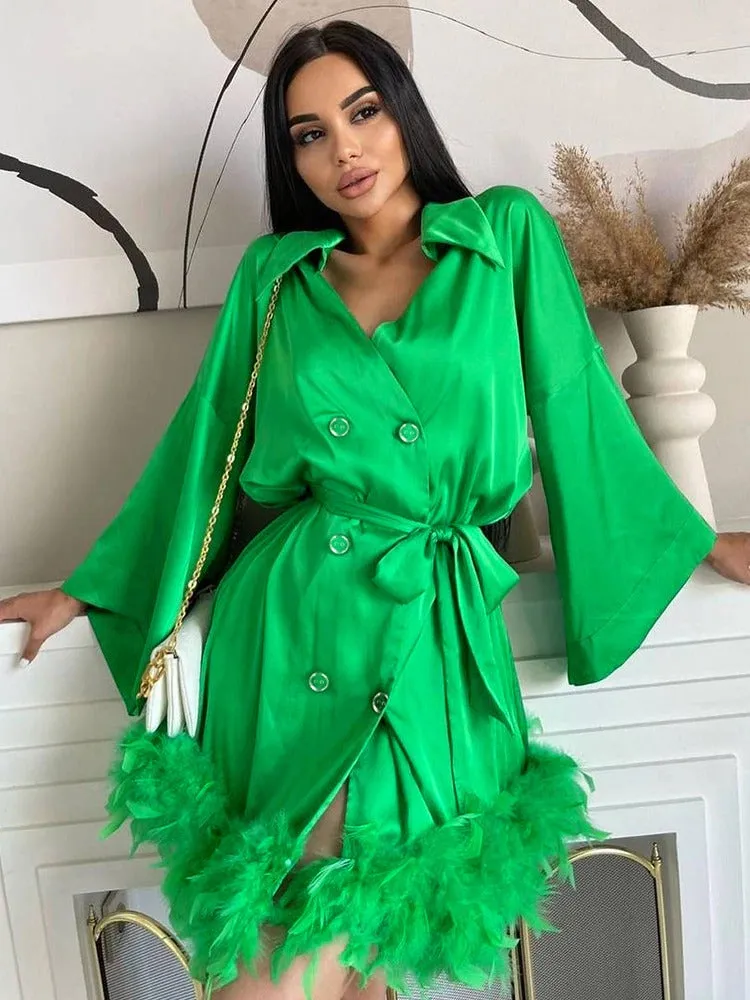 Linda Feather Vintage Dress