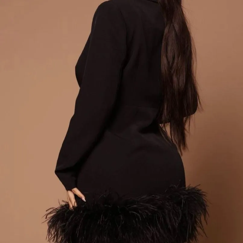 Linda Feather Vintage Dress