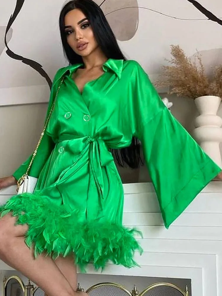 Linda Feather Vintage Dress