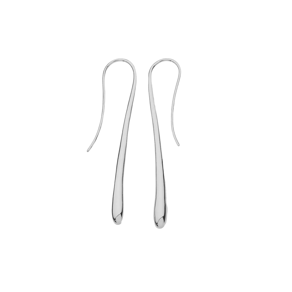 Long Solid Drop Earrings