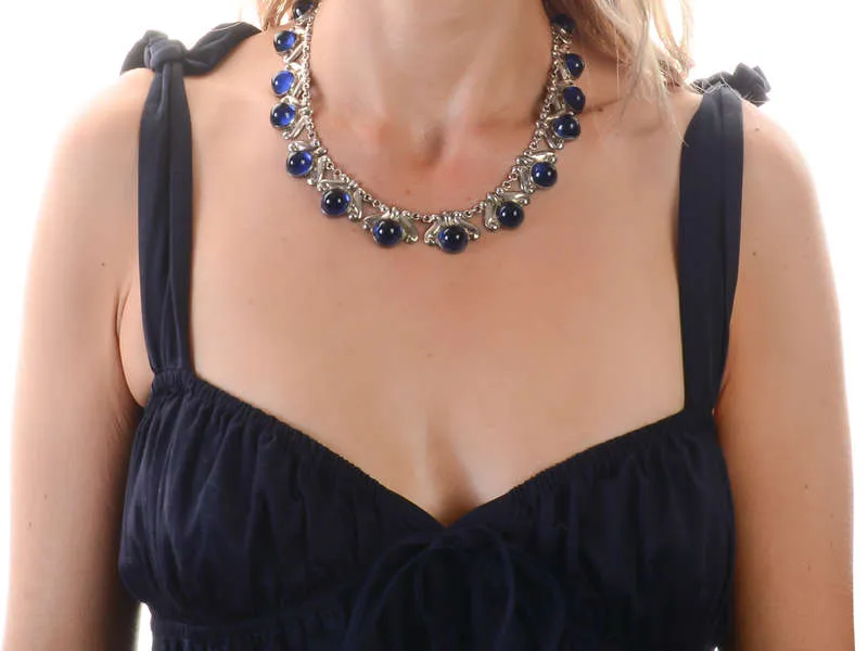 Los Castillos Sterling Silver Necklace & Earrings