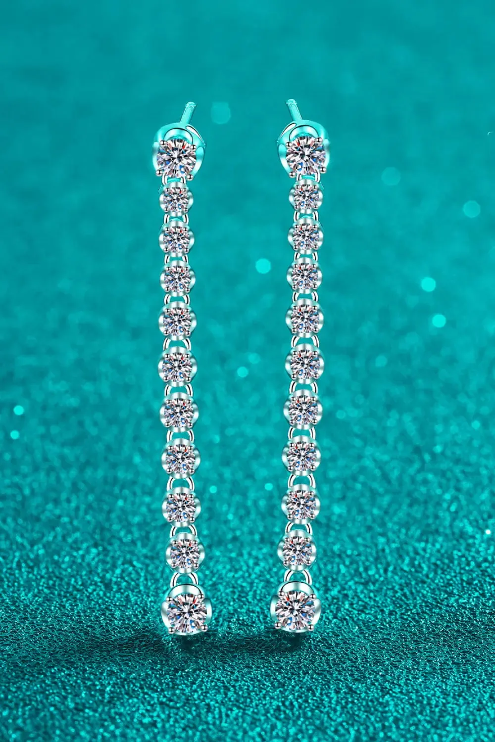 LOVCIA Adored 1.18 Carat Moissanite Long Earrings