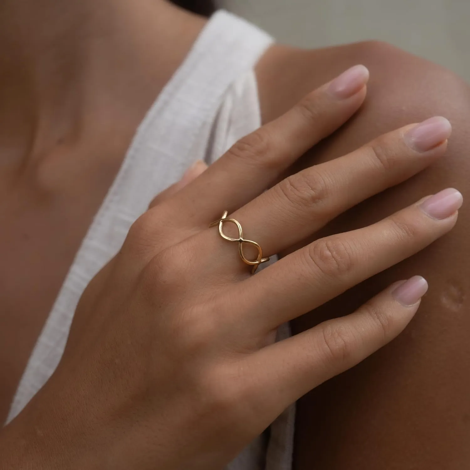 Made by Nami Stainless Steel Gold Adjustable Rings for Women Stackable Chunky Gold Rings for Women