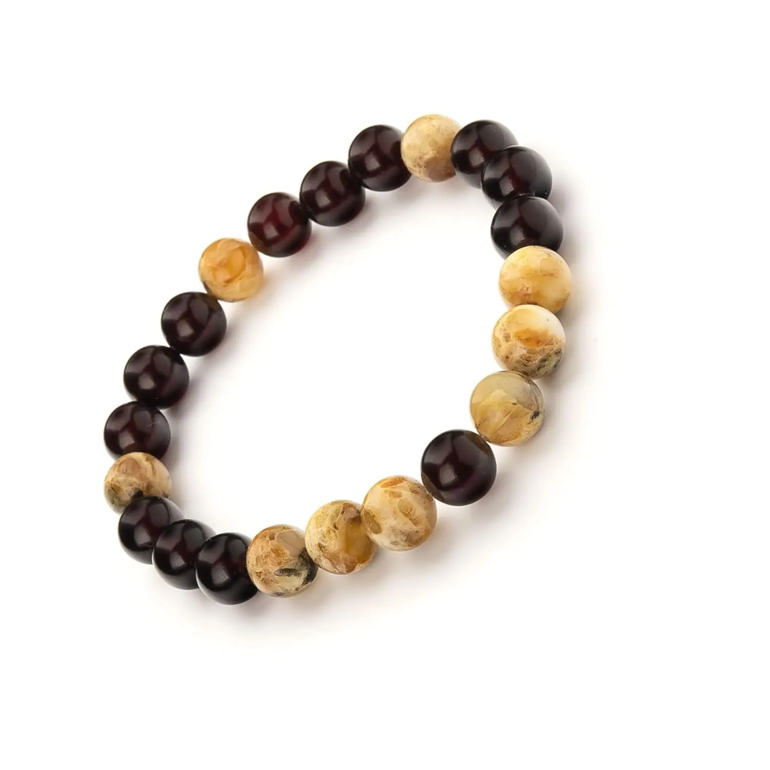 Men's bracelet made of Baltic amber-Handmade - Great Gift