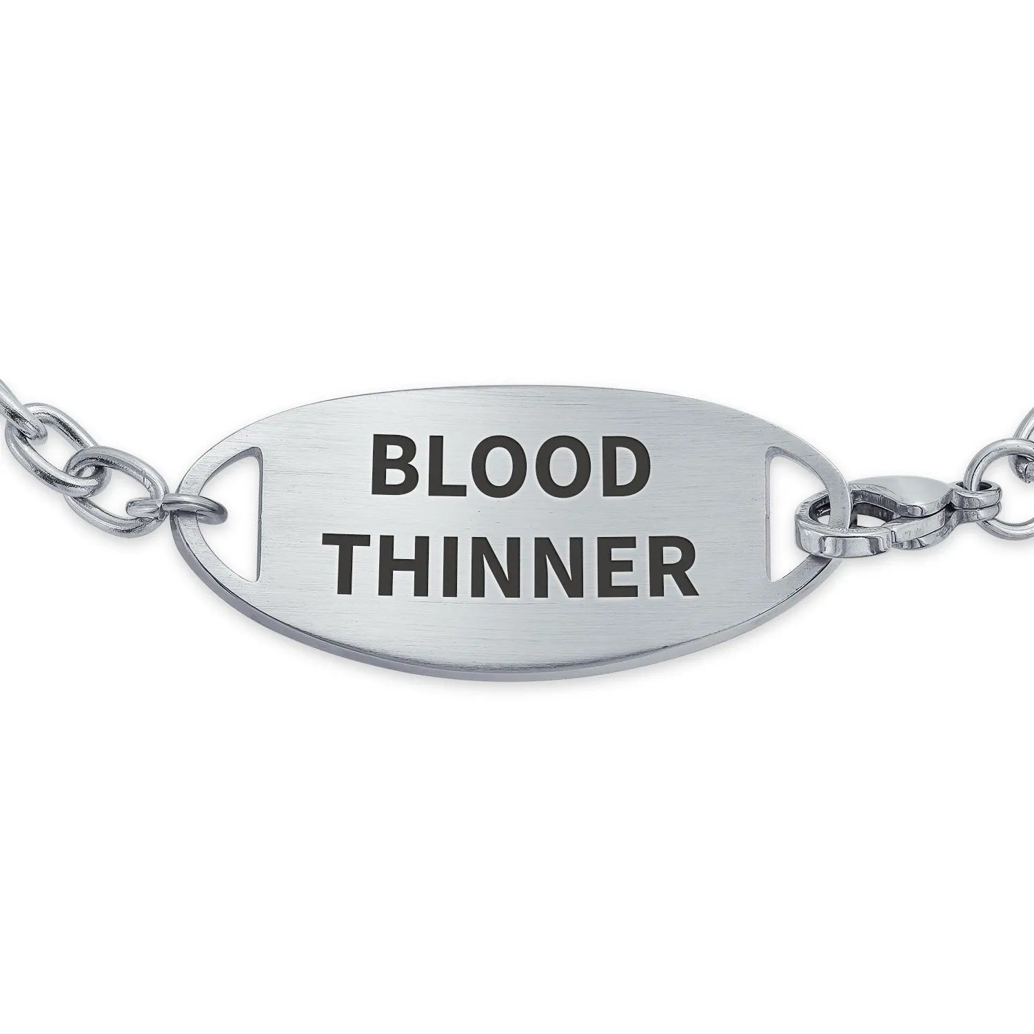 Miami Cuban Link Medical ID Bracelet Stainless Steel 7.5 Inch