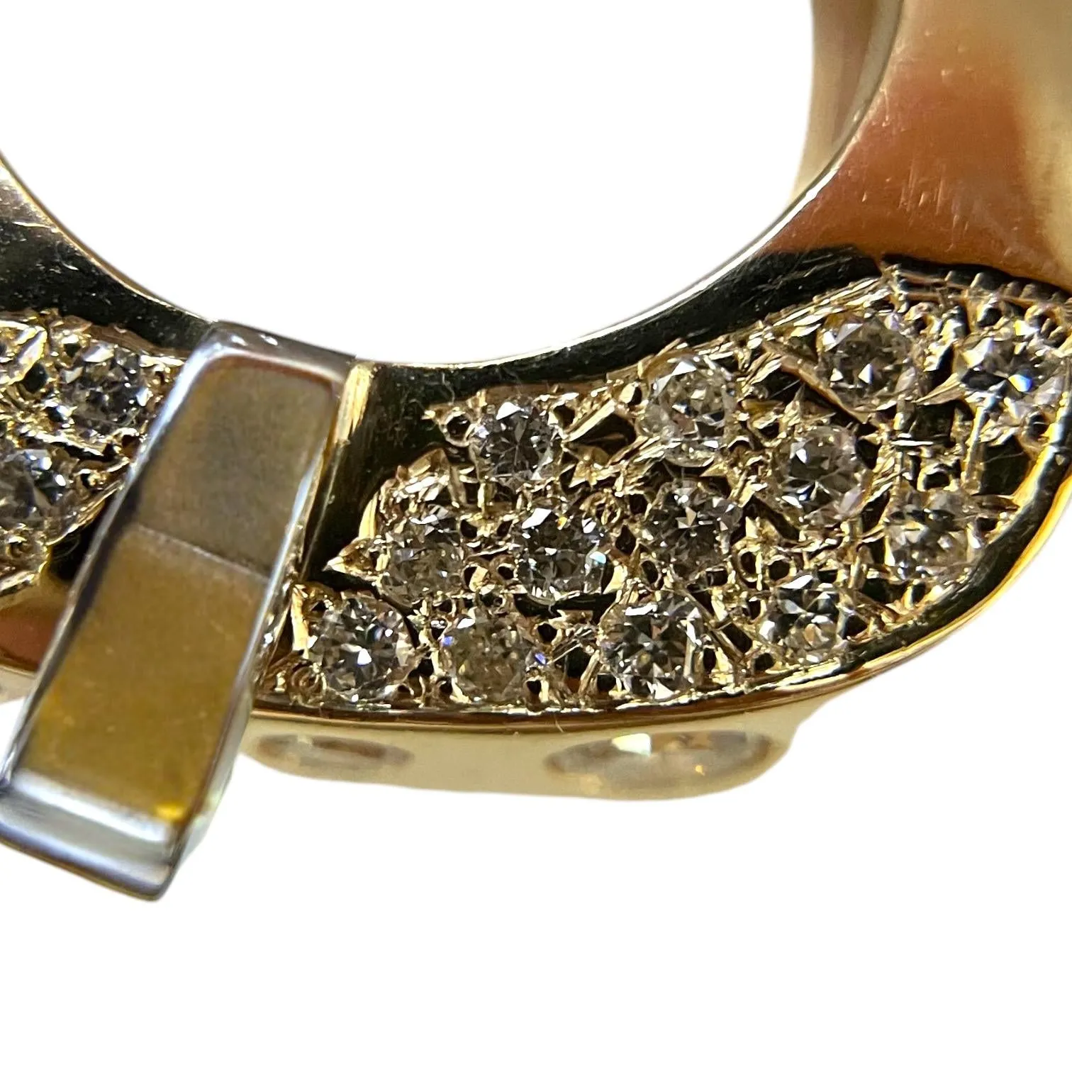 Modern 14K Yellow Gold Two Tone 1 Carat Diamond Ring