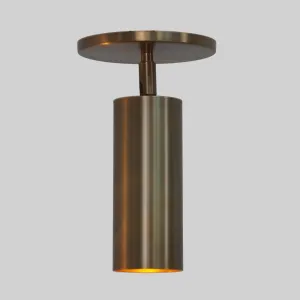 Modern Brass Tube Flush Mount