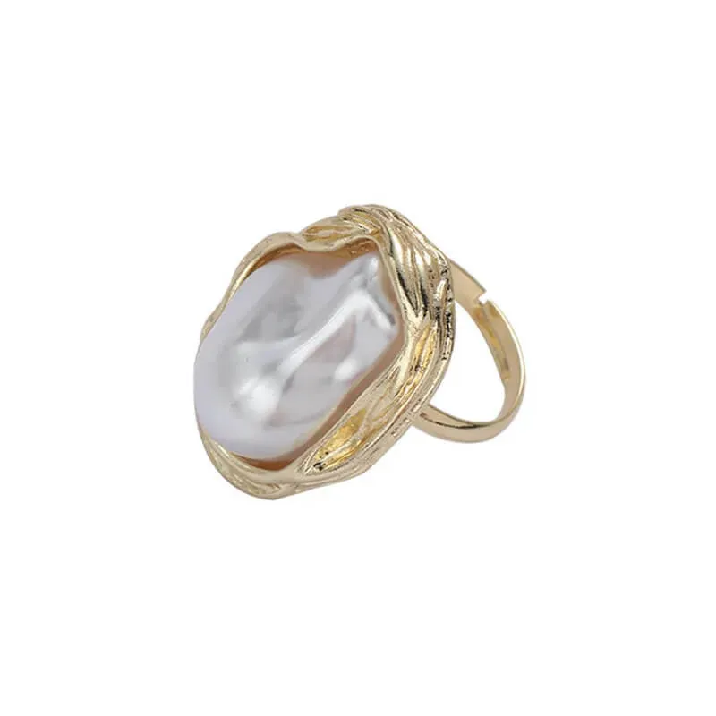 Molten Metal Gold & Silver Color Ring