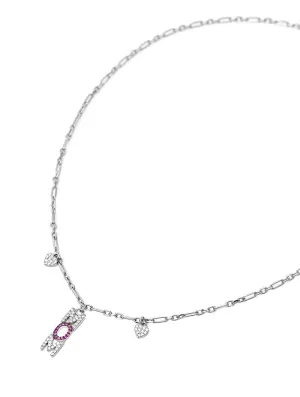 MOM CHARMS NECKLACE IN SILVER