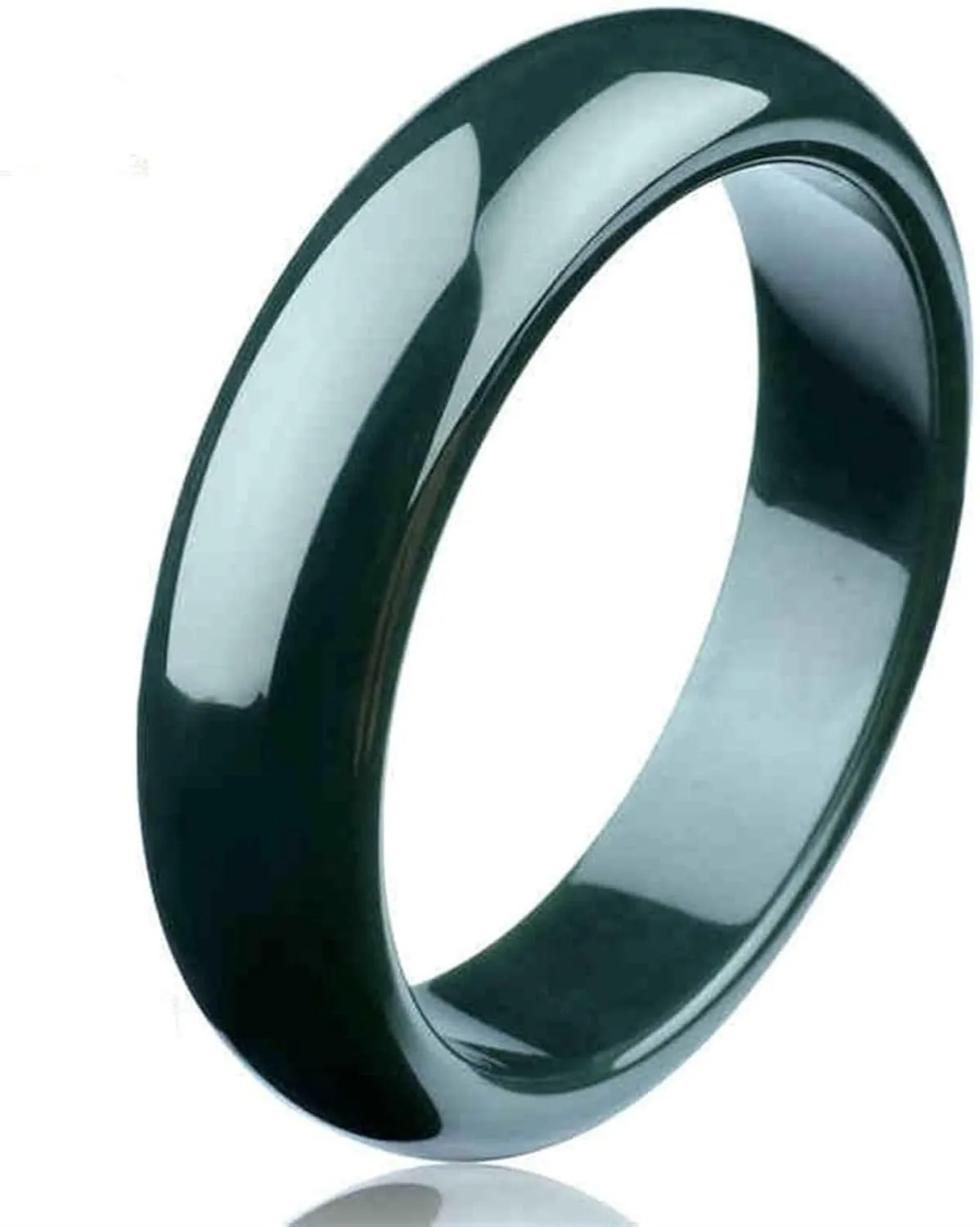 Natural Black Jade Bangle Bracelet for Women Genuine Ice Species Transparent.fresh and Bright High-end Elegance Jewelry