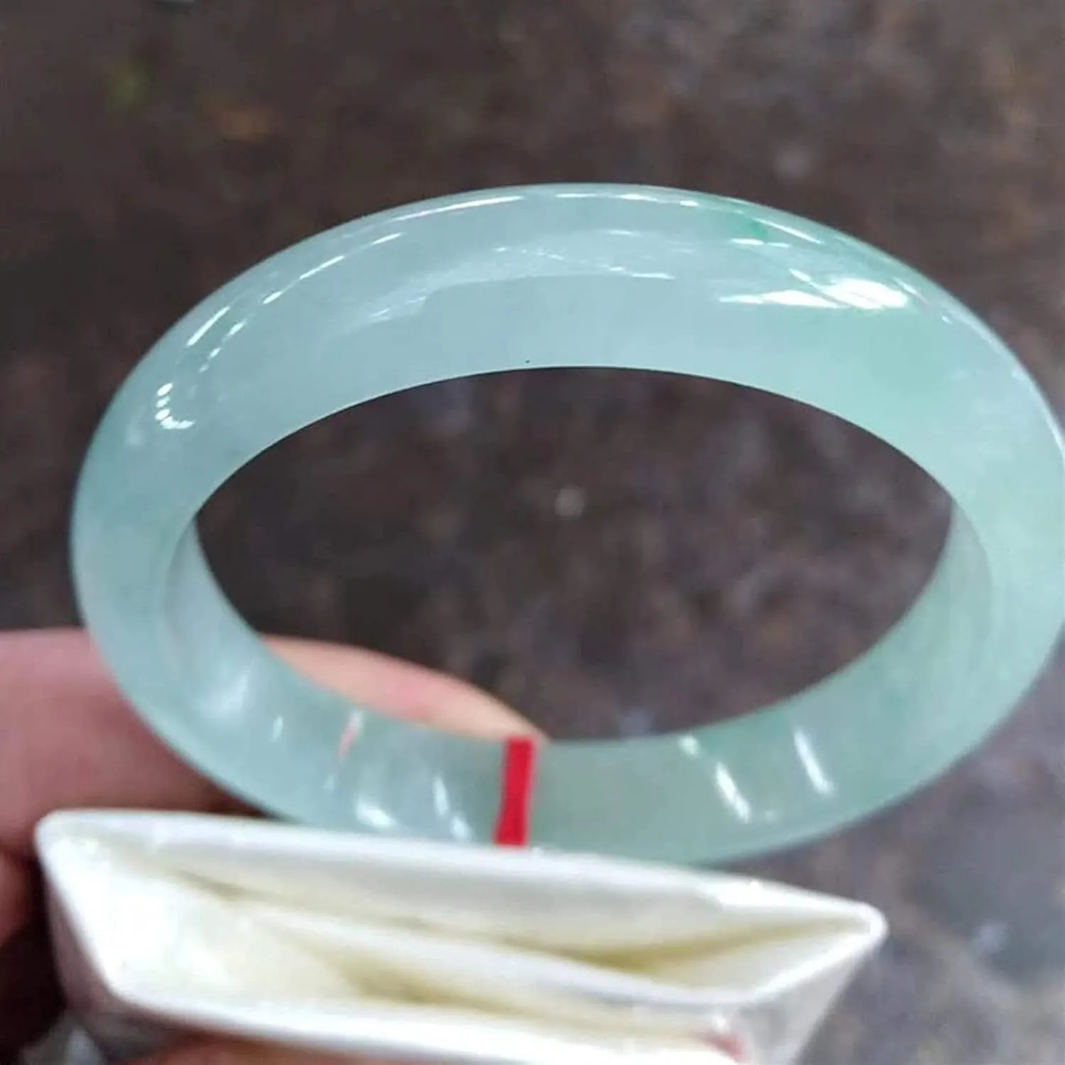 Natural Burmese Green Jade Bangle Gem Natural Ice Jade Bracelet Certificate for Women Jewellery Gift for Wife (Size : 64mm)