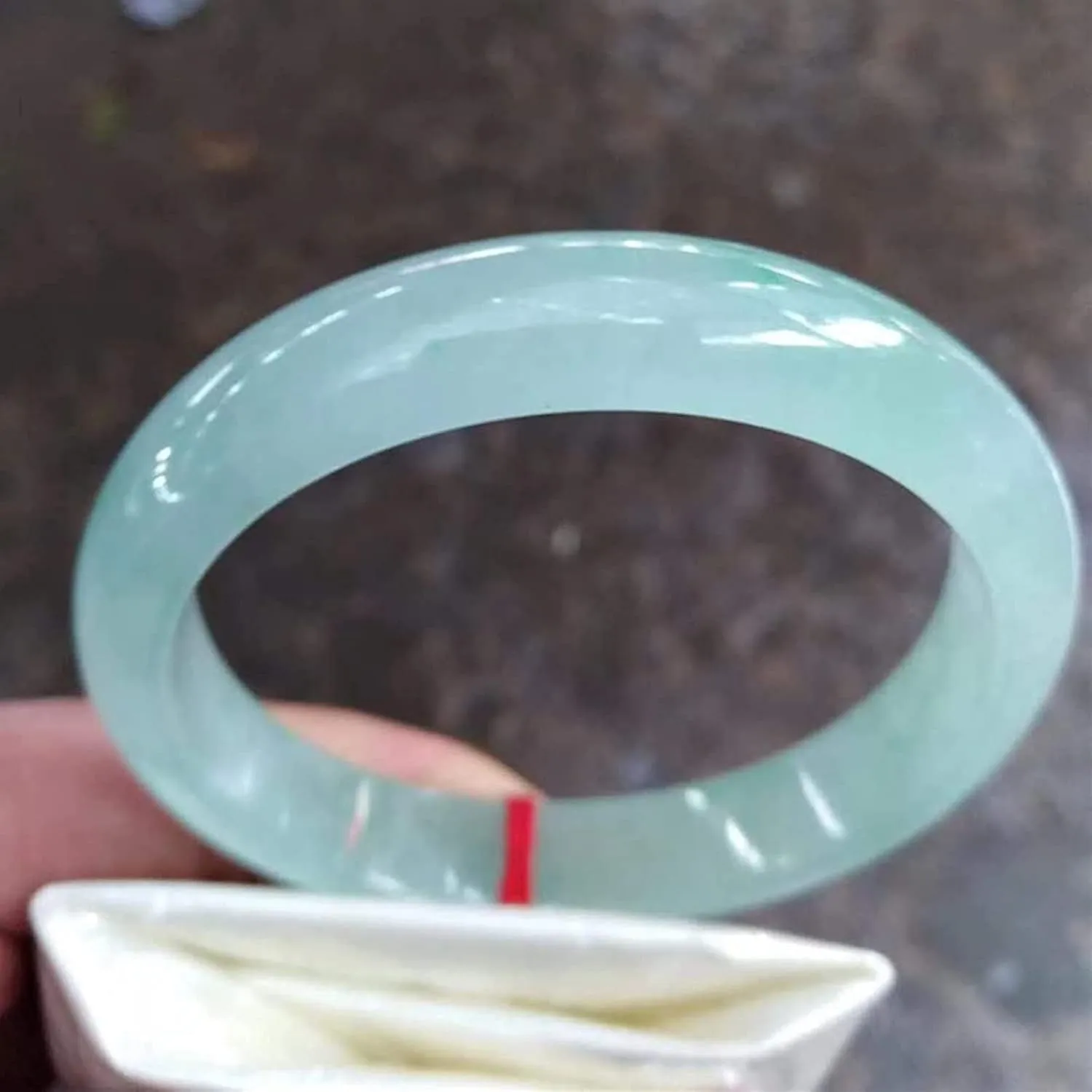 Natural Burmese Green Jade Bangle Gem Natural Ice Jade Bracelet Certificate for Women Jewellery Gift for Wife (Size : 64mm)