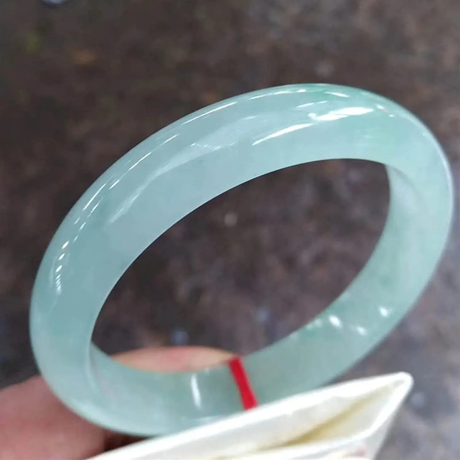 Natural Burmese Green Jade Bangle Gem Natural Ice Jade Bracelet Certificate for Women Jewellery Gift for Wife (Size : 64mm)