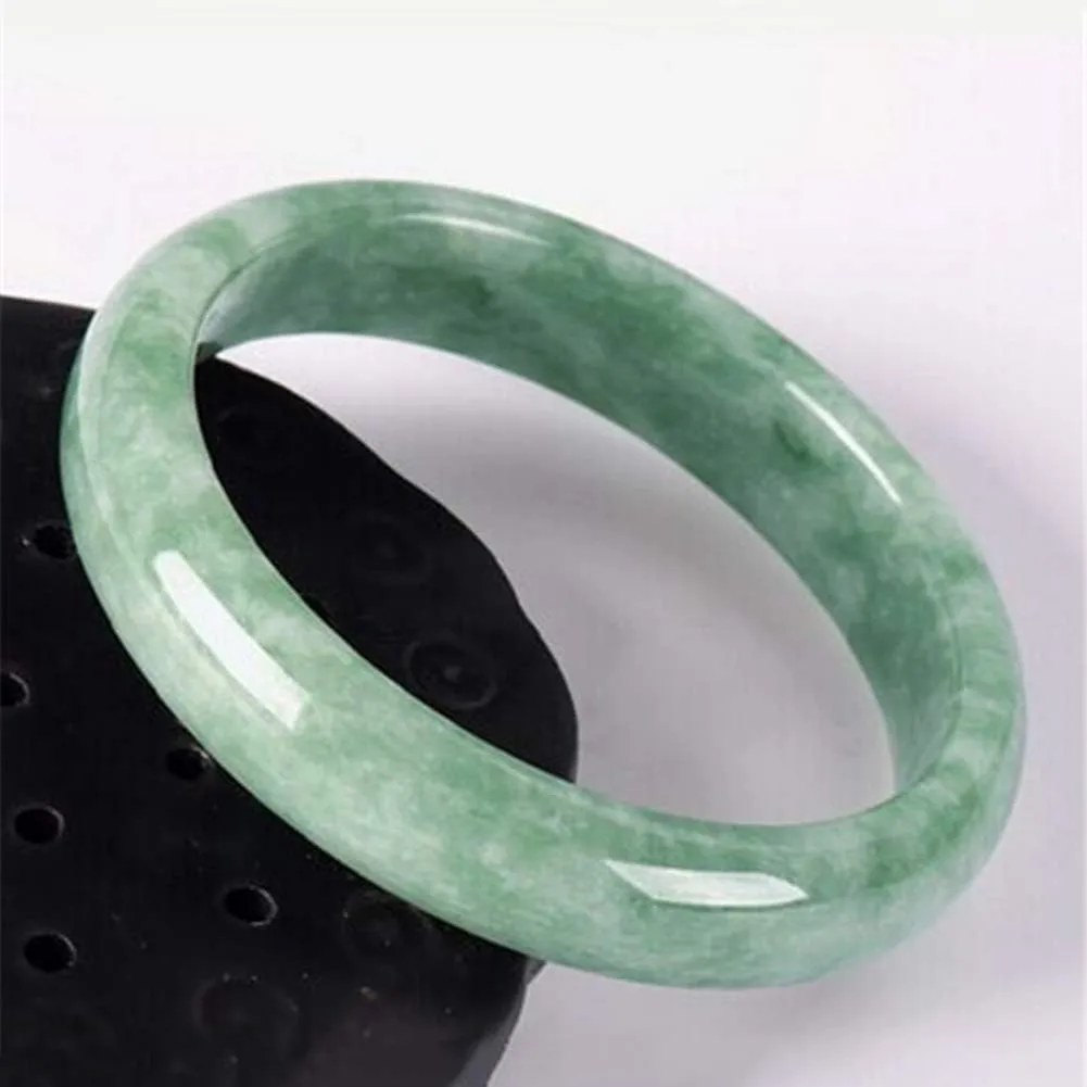 Natural Chinese Style Jade Bangle Bracelet, Fine Jewelry Jade Green Jadeite Jade Bangle For Women Dating Fashion Jewelry