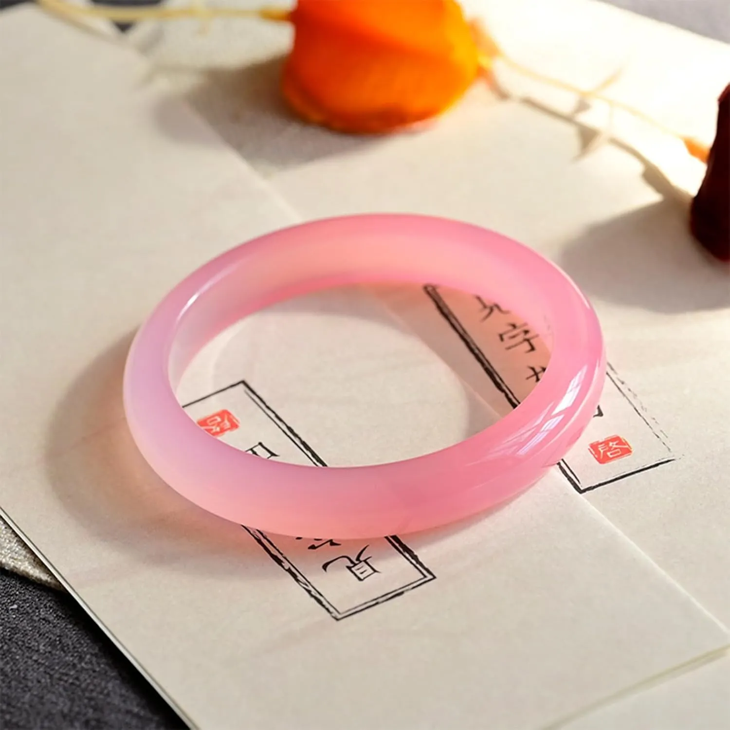 Natural Green Jade Bangle Bracelet for Women Genuine Pink Crystal Bracelet Gift For Daughter