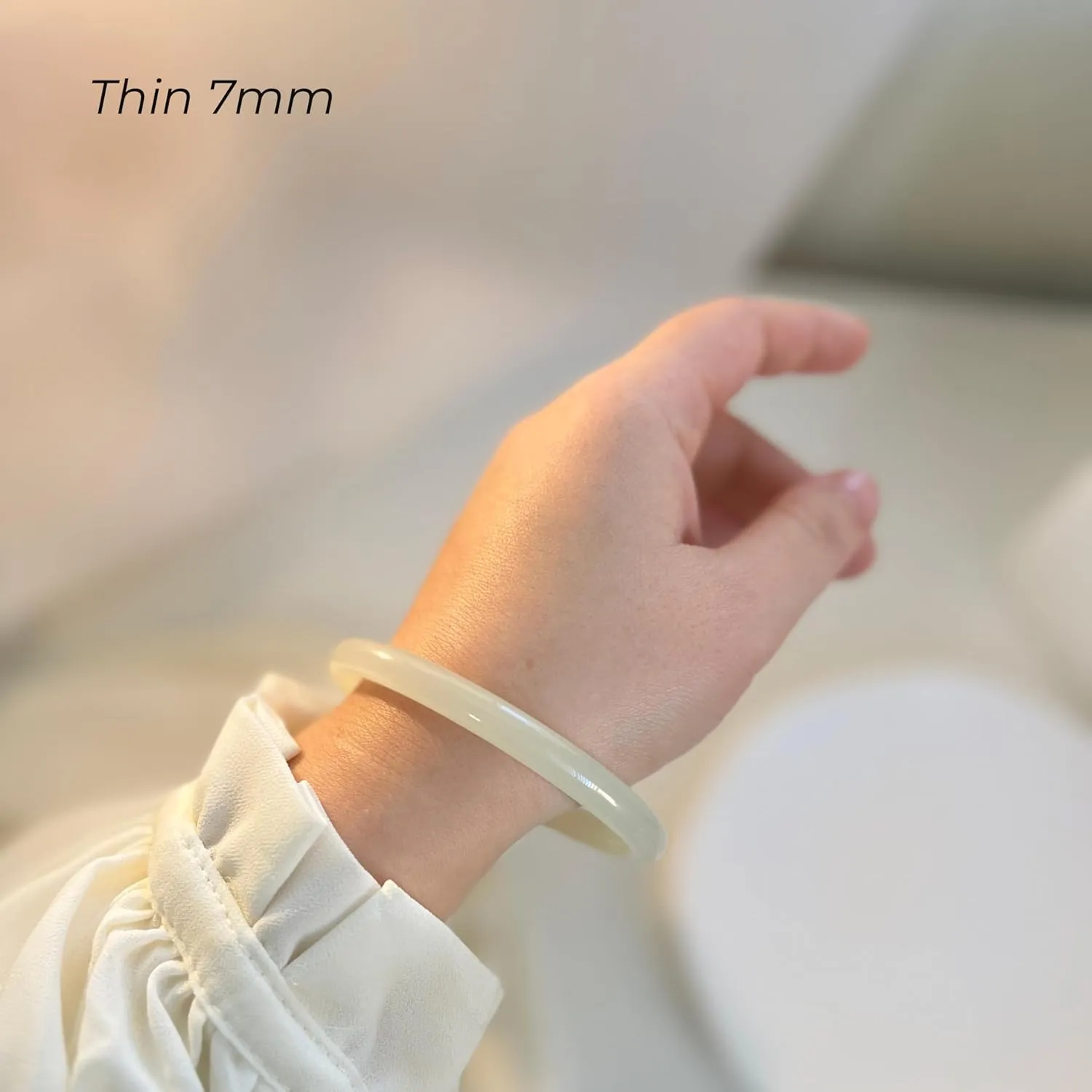 Natural Hetian Jade Bangle, Nephrite White Jade Bangle, White Jade Bracelet, Light Green Jade Bangle, Jade Bracelet, Transparent Jade Bangle