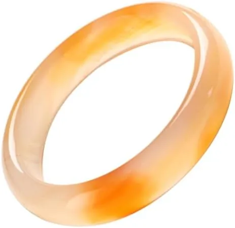 Natural Ice Jade Bangle Bracelet for Women Chalcedony Jade Bangle Feng Shui Bracelet Good Luck Bangle Round Jade Stone Bangle for Woman Birthday Wedding