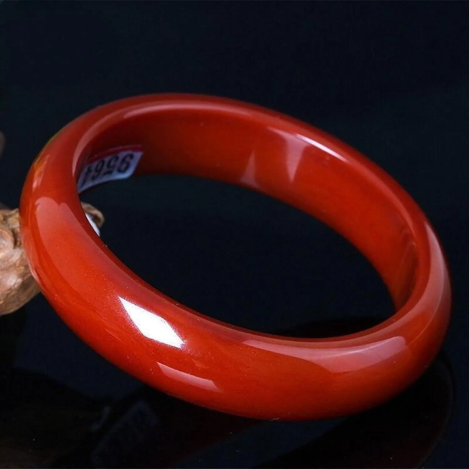 Natural Ice Jade Bangle Bracelet For Women Genuine Red Chalcedony Beautiful Luster And Fashion
