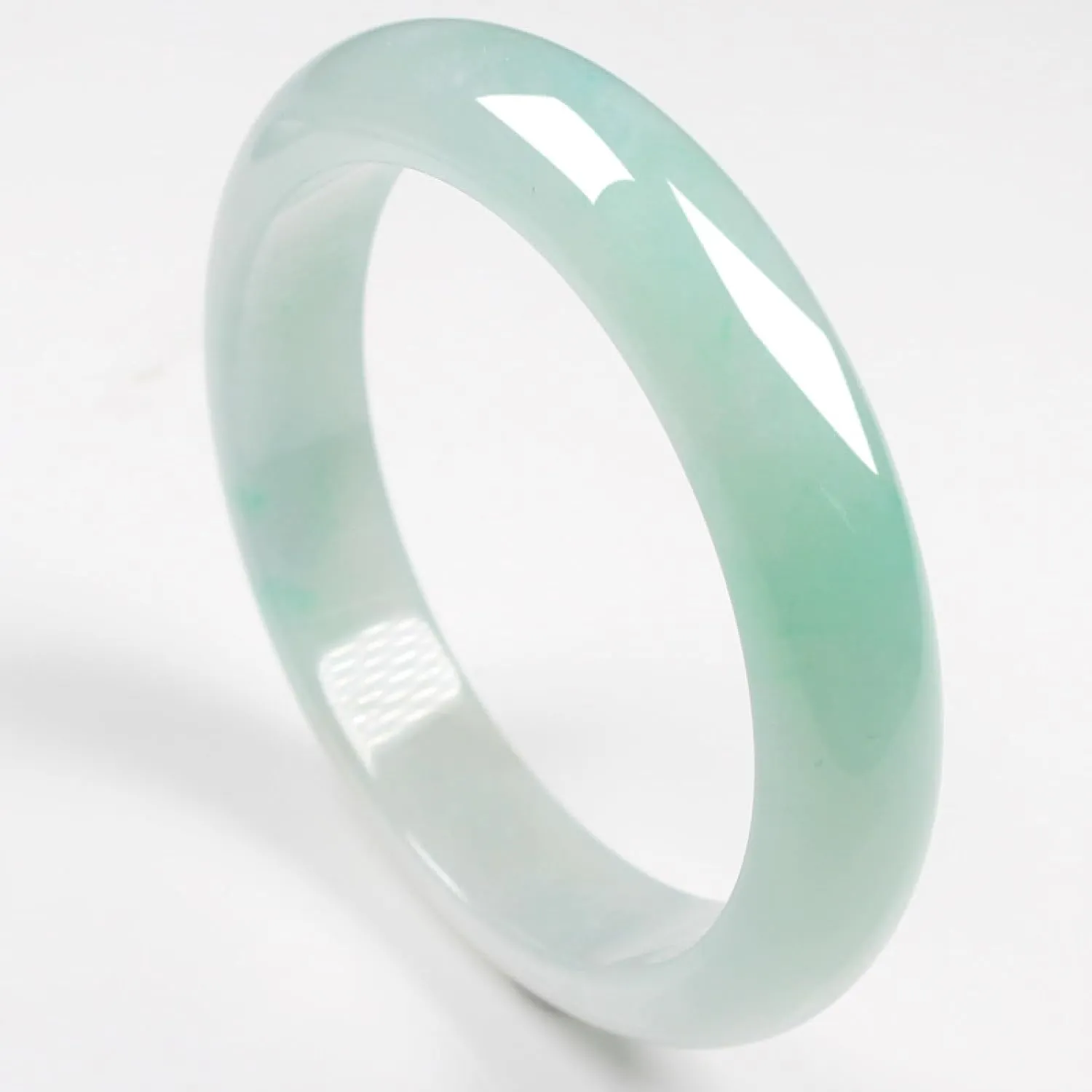 Natural Jade Bangle Bracelet for Women Authentic Fashionable Ice Jade Bracelet, Advanced Classic Style Bracelet