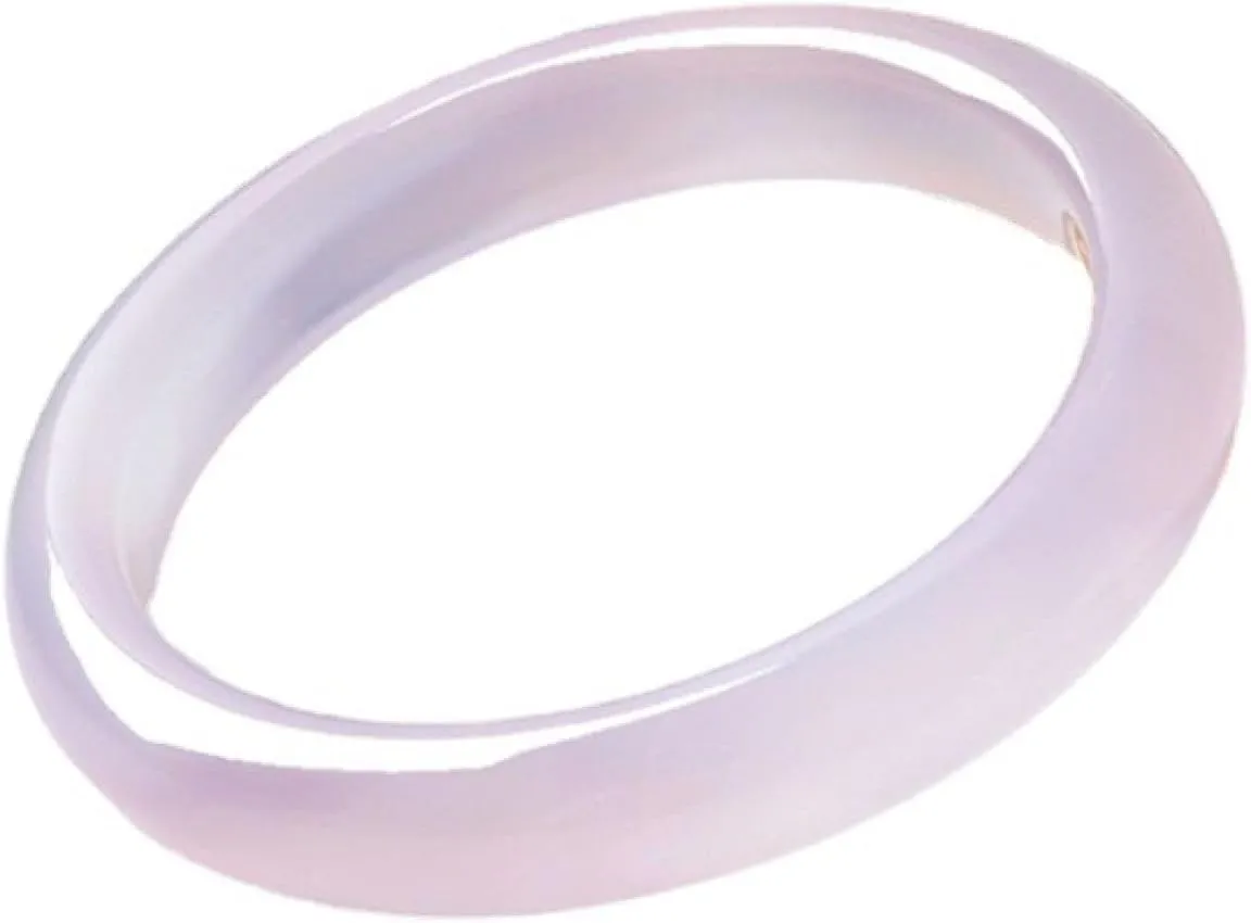 Natural Jade Bangle Bracelet for Women Authentic Ice Species White Moonlight Temperament Women's Jade Marrow Agate