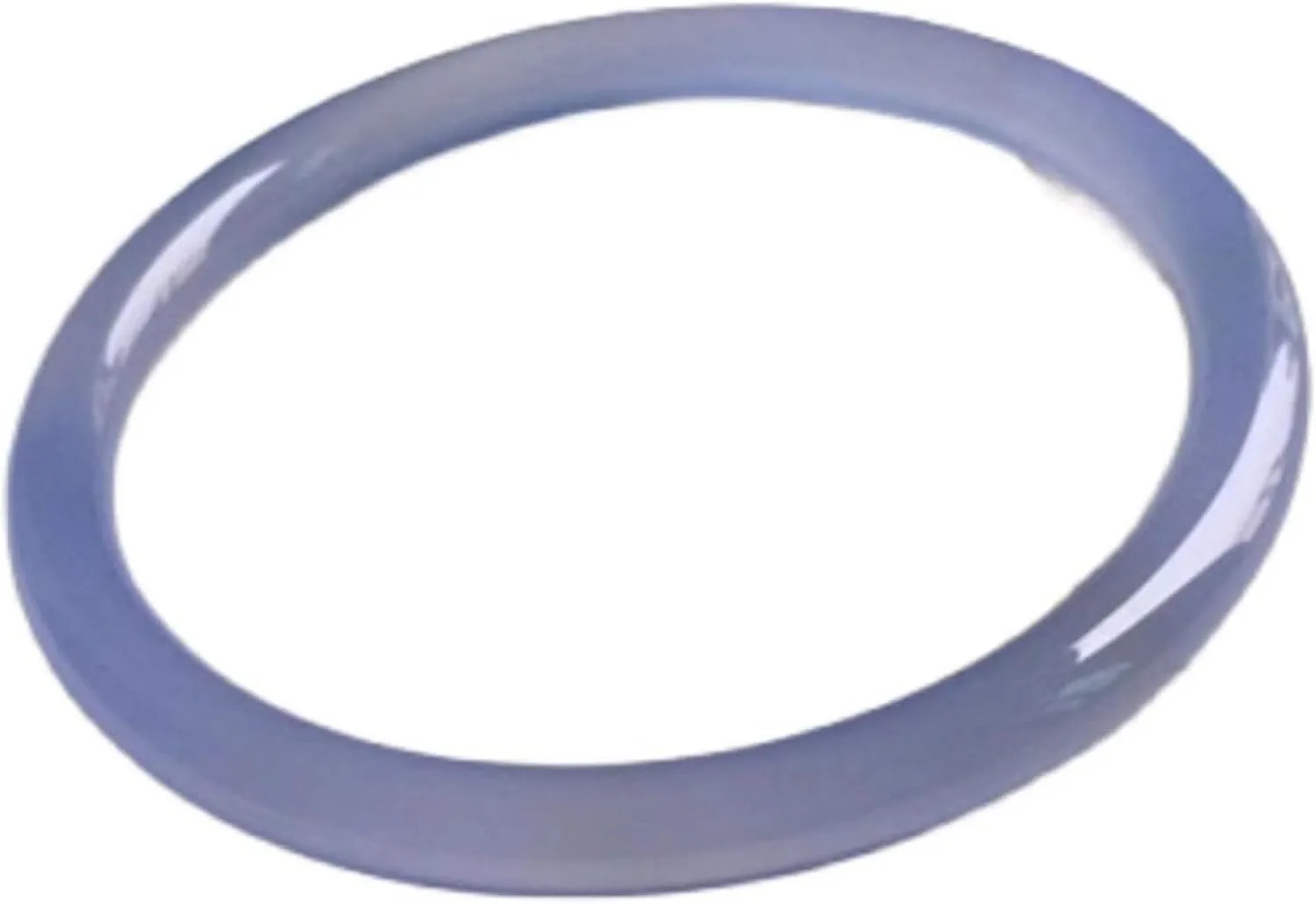 Natural Jade Bangle Bracelet for Women Genuine Blue Thin Round Jade Chalcedony Women's 6mm Exquisite Bracelet