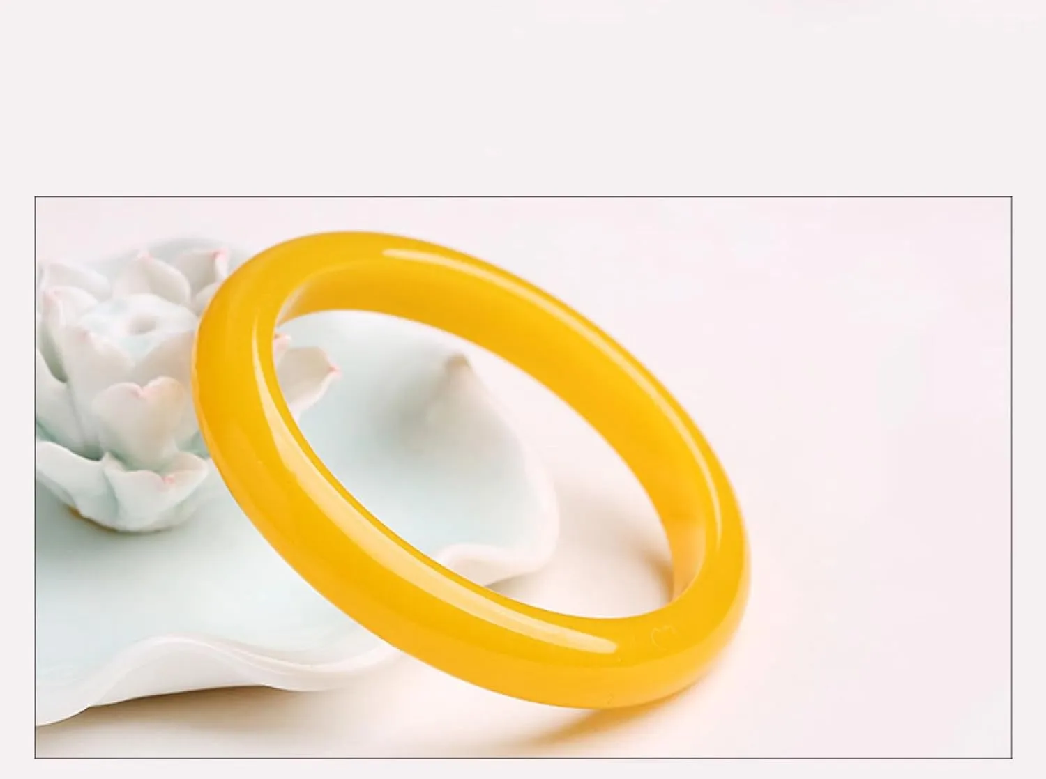 Natural Jade Bangle Bracelet, for Women Genuine Fresh and Beautiful,Yellow Agate Bracelet.
