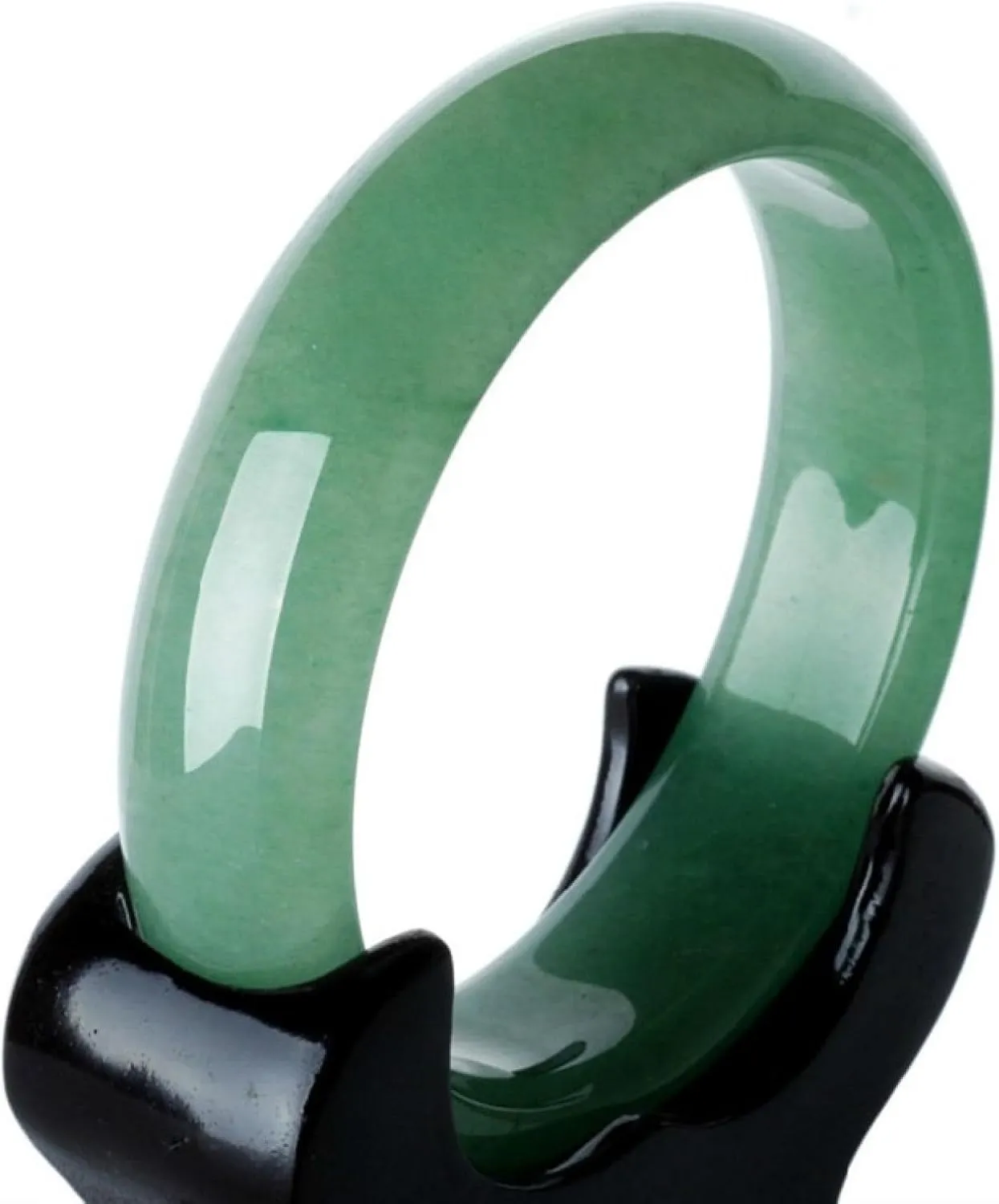 Natural Jade Bangle Bracelet For Women Genuine Ice Green Transparent 100% Grade A Floating Flowers Full Of Green Good Luck Gift