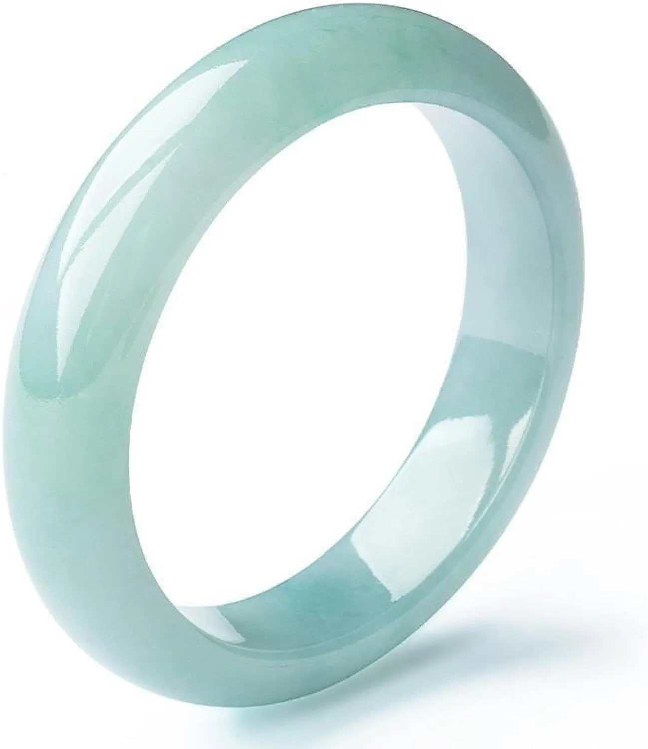 Natural Jade Bangle Bracelet for Women Genuine Ice Species Transparent Fashionable Emerald Green Bracelet for Your Wife